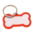 thumbnail image 1 of Stainless Steel Engraved Glitter Bone Shape ID Double Custom Text Lightweight Cat Name, 1 of 4