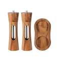 thumbnail image 1 of Juego de molinillos de sal y pimienta de madera, doble molinillo de especias de primera calidad para condimentos aromáticos, 1 of 5