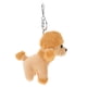 thumbnail image 2 of Llavero con colgante de caniche de dibujos animados, adorno de peluche para teléfono, bolso o coche, con llavero de color aleatorio (color café claro), 2 of 7