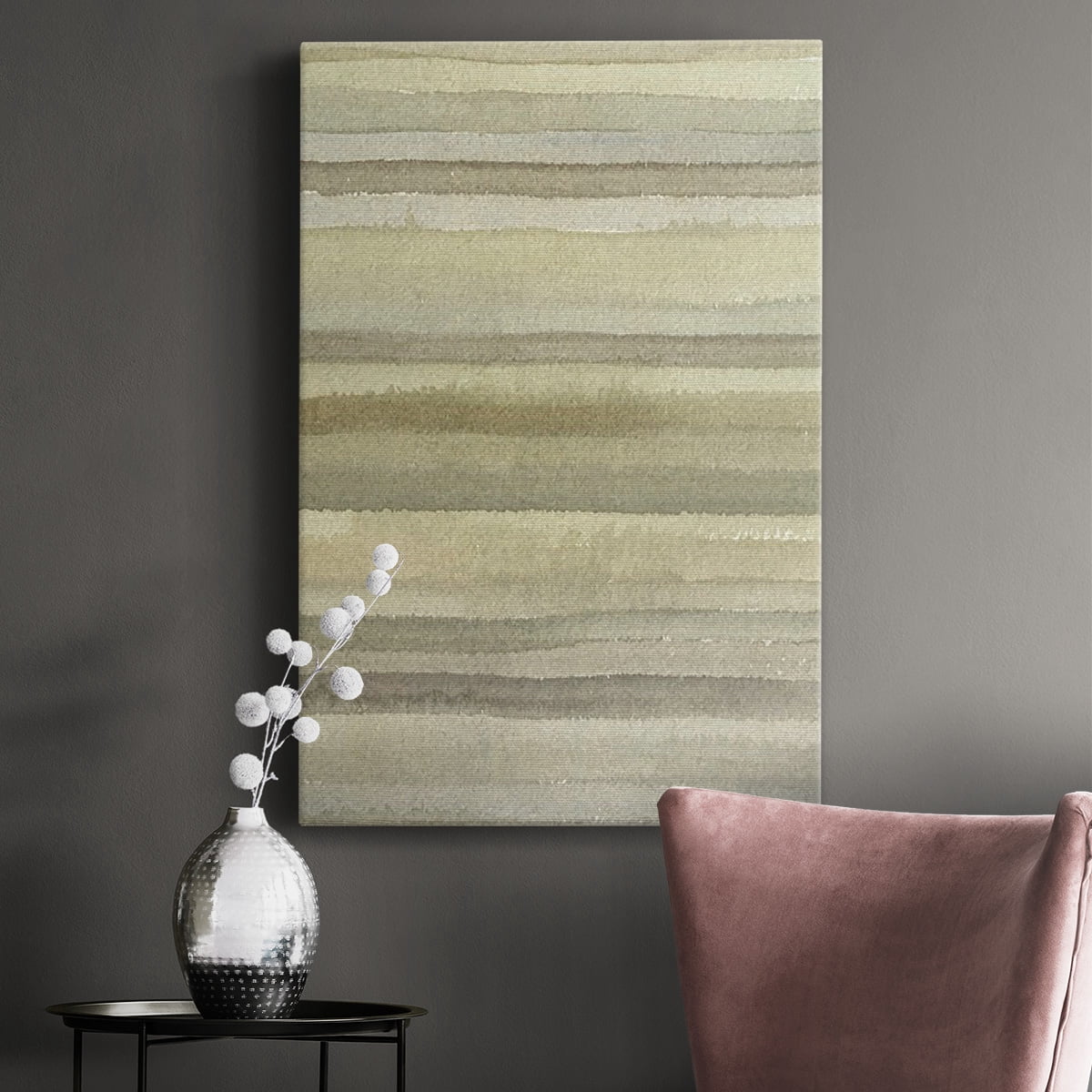 Lines in Neutral I Premium Gallery Wrapped Canvas - Ready to Hang