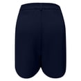 thumbnail image 4 of JIAYUE Women's Bermuda Shorts Buttons Solid Color Summer Elastic High Waisted Wide Leg Business Casual Dressy With Pockets Breathable Female Bottoms, 4 of 6