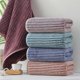 thumbnail image 4 of Nvzi Juegos de toallas y paños de baño - 3 toallas rosas oscuras, 35*75cm/13.78*29.53in, juego de toallas de baño de suave vellón coral, toallas absorbentes para uso diario en el baño del hogar., 4 of 5