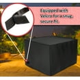 thumbnail image 4 of 33 Inch Fire Pit Cover for Square Fire Pits / Fire Tables – Heavy Duty Waterproof Outdoor Patio Cover, Fits 28-32 Inch Firepits, 33”L x 33”W x 24”H, Black, 4 of 7