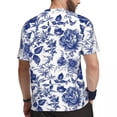 thumbnail image 4 of Butterfly Sports T-Shirt Vintage Blue Flower Novelty T-Shirts Man Streetwear Tee Shirt Sum, 4 of 5