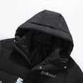 thumbnail image 4 of Male Winter Outdoor Thickened Warm Hooded Jacket Unisex Printed Hooded Jacket, 4 of 5