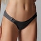 thumbnail image 4 of Gibobby Ropa interior sexy para mujer Tangas a rayas de cintura personalizados, Bikini , tangas personalizadas, ropa interior de mujer, bragas, Tanga de algodón(Negro,M), 4 of 5