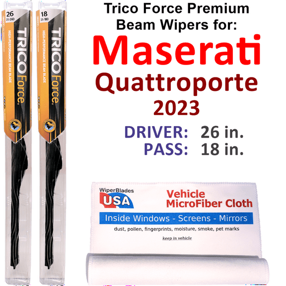 2023 Maserati Quattroporte Performance Beam Wipers (Set of 2)