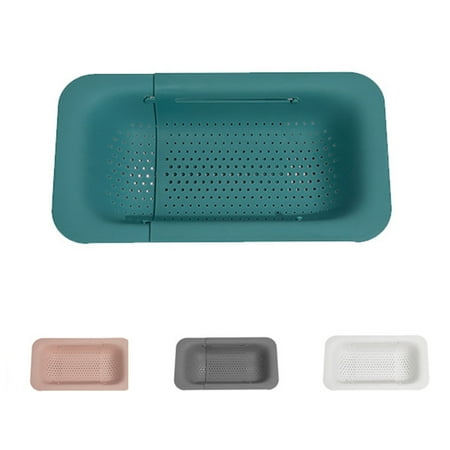 

SPRING PARK Adjustable Over the Sink Colander Sink Colander Strainer Basket Extendable Strainer Basket for Vegetables Fruits