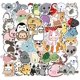 thumbnail image 1 of 50pcs Cute Animal Stickers,Vinyl Waterproof Stickers for Hydro Flask, Kindle, Laptop, Water Bottle, Bumper, Skateboard,Water Bottles,Computer,Phone, 1 of 4