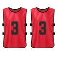 thumbnail image 4 of Tomshoo Absorbent and Washable Soccer Team Jerseys 6 PCS Training Bibs for Football and Basketball, 4 of 7