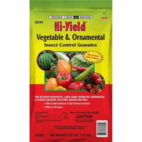Hi-Yield 434325 3.25 lbs Vegetable & Ornamental Insect Control Granules - MP12