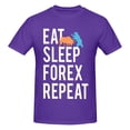 thumbnail image 5 of Eat Sleep Forex Repeat Men'S Basic Short Sleeve T-Shirt Purple 6x-Large, 5 of 5