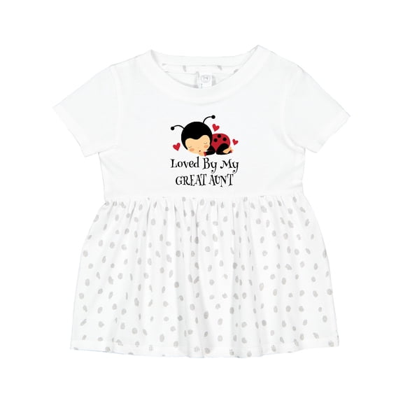 Inktastic Loved by My Great Aunt Girls Baby Dress