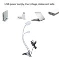 thumbnail image 4 of Clip Desk Lamp 10 Gear Adjustable LED Double Head Gooseneck Table Lamp Reading Lamp for Bedroom, 4 of 5