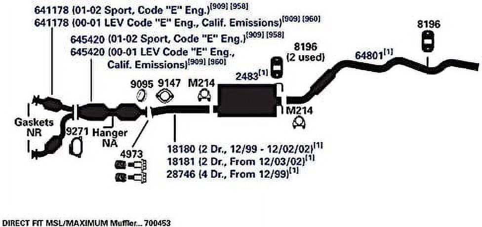 AP 9271 Catalytic Converter Gasket Fits select: 2001-2006 FORD RANGER, 2001-2005 FORD EXPLORER SPORT TRAC