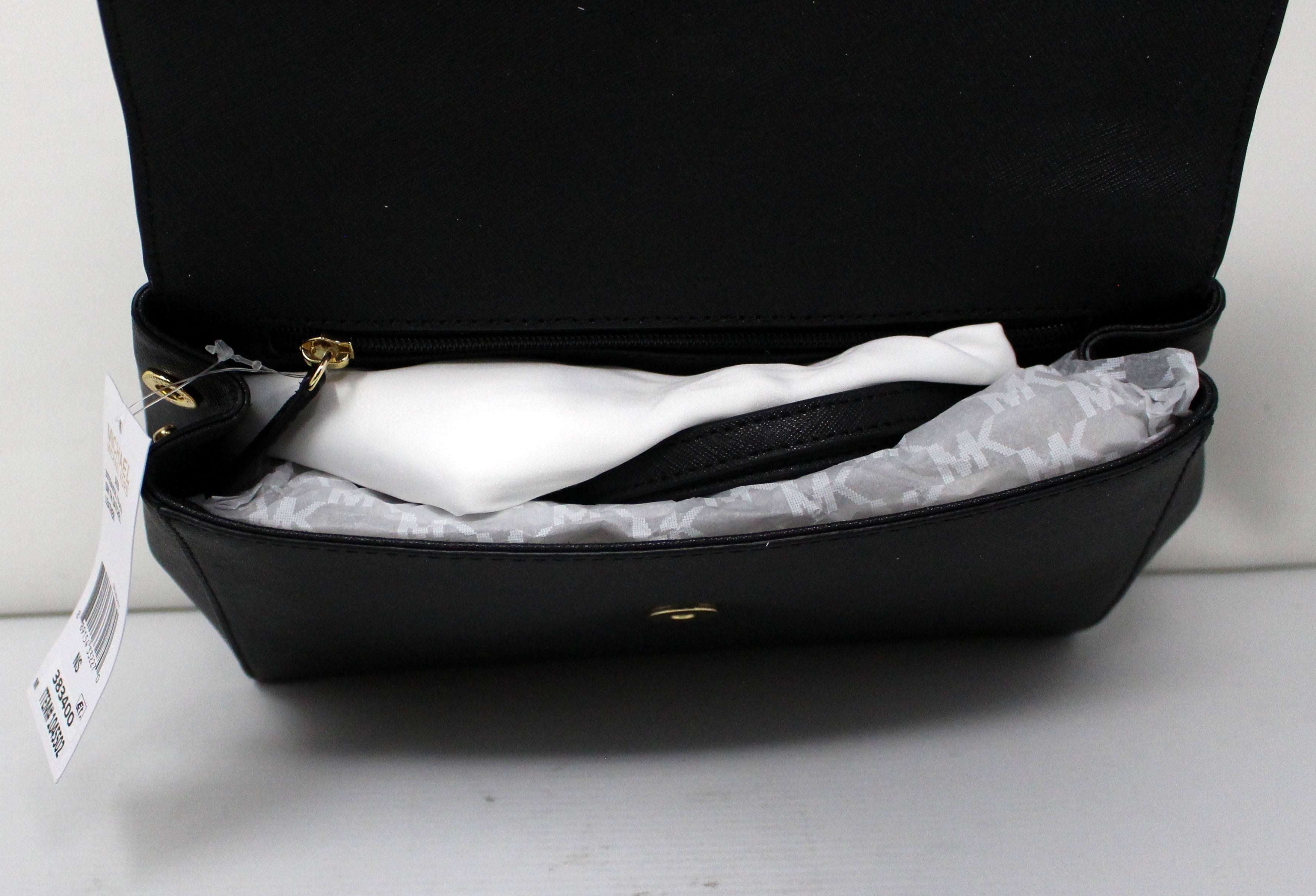 MICHAEL Michael Kors Ava Small Top Handle Leather Satchel Black