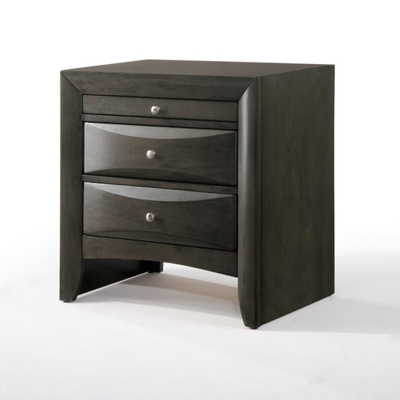 Miekor Furniture Ireland Gray Oak Finish Nightstand 10298