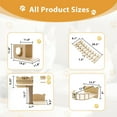 thumbnail image 5 of Waleaf 9 Piece Cat Wall Shelves for Indoor cats,Wall Mounted Cat Climber Set with House,Tunnel,Bridge,Steps,Scratcher,Bed, 5 of 7