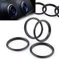 thumbnail image 3 of ZSWAL Car Black 4pcs Interior Air Vent Front Center Air Conditioning Cover Ring Trim Inner Decor Sticker for Audi A3 S3 Q2L 8V 2012-2019, 3 of 5