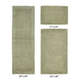 thumbnail image 2 of Better Trends 3 Piece Premium Bathroom Rug Set 100% Cotton Soft Tufted Bath Mat Water absorbent Reversible Bath Rug Perfect for Bathroom, Shower and Bathtub Use, Sage - Edge Collection, 2 of 3