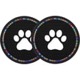 thumbnail image 1 of 2pcs Universal Bling Car Coasters Anti Slip Car Cup Holder, 1 of 5