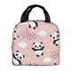thumbnail image 1 of Easygdp Panda Bolsa Térmica Premium - Tela Oxford Impermeable, Gran Capacidad, Bolsillo Frontal, Unisex para Trabajo, Escuela, Actividades al Aire Libre y Picnics, 1 of 8