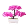 thumbnail image 2 of Walbest Creative Green Artificial Plant Tree Bonsai Fake Plant in Pot, Natural Realistic Plant Plastic Planter Home Office Desk Decorations for Indoor Outdoor Decor, 2 of 7