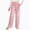 Pink, variant on NOLDARES Girls Checkered Pants Wide Leg Kid Drawstring Baggy Sweatpant Elastic Waist Straight Trouser with Pocket(Pink,8-9 Years)