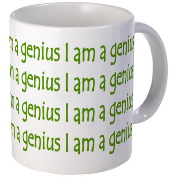 11 ounce Mug - I am a genius Mug - S White "