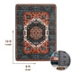 thumbnail image 5 of Sonoro Kate Alfombras de 8x10 para Salón Recámara, Alfombra de Piso Interior Boho Antideslizante Lavable a Máquina, Rojo-azul, 5 of 8