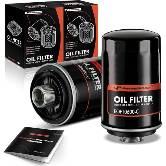 A-Premium 10K Miles Protection Spin On Oil Filter Compatible with Volkswagen Jetta Passat Tiguan Beetle CC Eos GTI & Audi A4 Q5 A5 A6 A3 Q3 TT A3 Quattro A4 Allroad A4 Quattro 2-PC Set