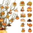 thumbnail image 2 of 12Pcs Thanksgiving Fall Paper Hanging Ornaments Tree Decorations With Ropes 12 Different Newly Designed Decorations For Home Party Gift Displays Paper Craft Exquisite, 2 of 7