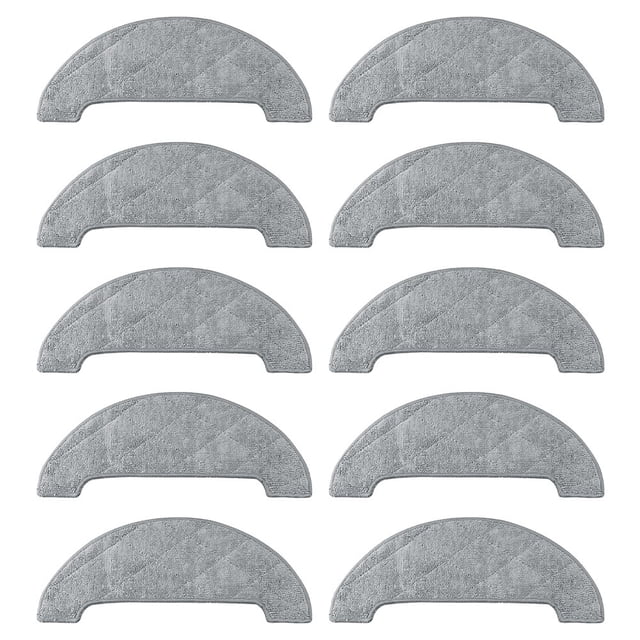 LEFU Microfiber Cleaning Mop Cloths Replacement for Honiture Q6 Pro, Laresar L6 Pro, AIRROBO T10+, NoMo N2 Robot Vacuum Cleaner, Machine Washable, Reusable, 10 Pack