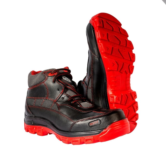Botas de Seguridad Dieléctricas, IUSA, con Suela Roja negro