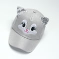 thumbnail image 2 of EnJoCho Baby Boy Girls Hats Soft Bunny Cartoon Sunhat Eaves Baseball Cap Sun Hat Beret Child Cute Casual Outing Hats, 2 of 3