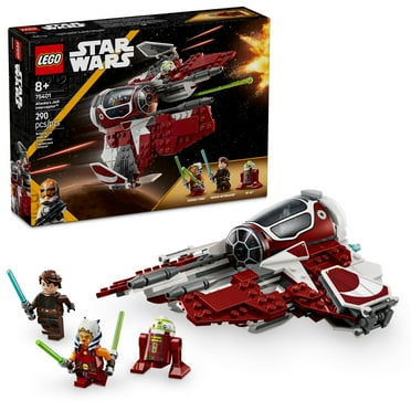 LEGO Star Wars: The Clone Wars Ahsoka's Jedi Interceptor Spaceship Building Toy - Kids Star Wars Toy for Boys and Girls, Ages 8  - Gift for Fathers Day - 75401