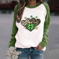 thumbnail image 2 of YABCSAZ Women's St Patrick's Day Shirts Shamrock Clover Printed Irish Tops Long Sleeve Pullover Casual Loose Oversize Charms Shirts Blouse Paddy's Day Great Parade Shirts Irish T-Shirt, 2 of 7