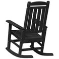 thumbnail image 5 of vidaXL Garden Rocking Chair Black 70 x 92 x 108cm Plastic, 5 of 6