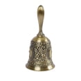 thumbnail image 1 of Sidaley Campana de mano vintage Campana de metal clásica Campana de llamada retro Campana de juguete para niños Bar Pub Mostrador Campana de mano Cables de audio/vídeo Numero 3, 1 of 1