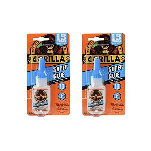 Gorilla 7805009 Super Glue 15 g. (Pack of 2)