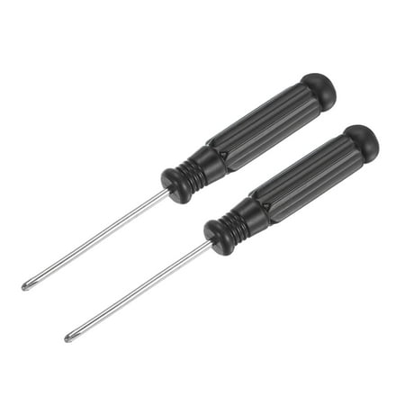 Uxcell Mini Phillips Screwdriver, 2.0mm Cross Head with Black Handle for Small Appliances, 2 Pack