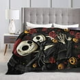 thumbnail image 4 of Jack Skellington Jack and Sally Blanket, Ultra Soft Blanket, Suitable for Beds, Sofas, and Travel, 4 of 8