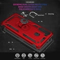 thumbnail image 3 of Samsung A21 Phone Case, Galaxy A21 Phone Case with Screen Protector, Military Grade Protective Cases with Ring for Samsung Galaxy A21 (Red), 3 of 12