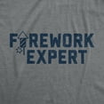 thumbnail image 2 of Mens Firework Expert T Shirt Funny 4th Of July Independence Day Graphic Tee Graphic Tees, 2 of 7