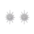 thumbnail image 2 of Amy and Annette Sterling Silver Crystal Cluster Stud Earrings, 2 of 4