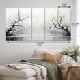 thumbnail image 4 of Designart "Simplicity Monochrome Serenity River" Modern Wall Art Prints Set, 4 of 5