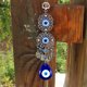 thumbnail image 4 of Adornos de cristal colgantes de ojos azules para decoración diaria de muebles de jardín, regalo de aniversario, 4 of 5