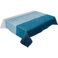 thumbnail image 2 of Coastal Turquoise Ombre Rectangle/Square/Round Waterproof Tablecloths 60x102 inch Summer Beach Navy Blue Abstract Art Seaside Polyester Table Cloth Table Cover Tabletop for Wedding Party, 2 of 6