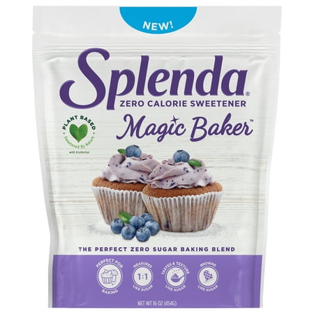 Splenda Magic Baker Zero Calorie, Sugar Substitute, Granulated Pouch (16oz)