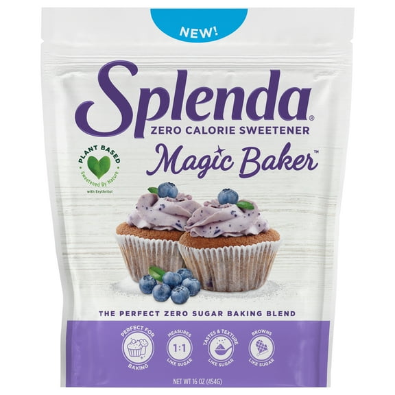 Splenda Magic Baker Zero Calorie Granulated Sugar Substitute, 16 oz Resealable Pouch